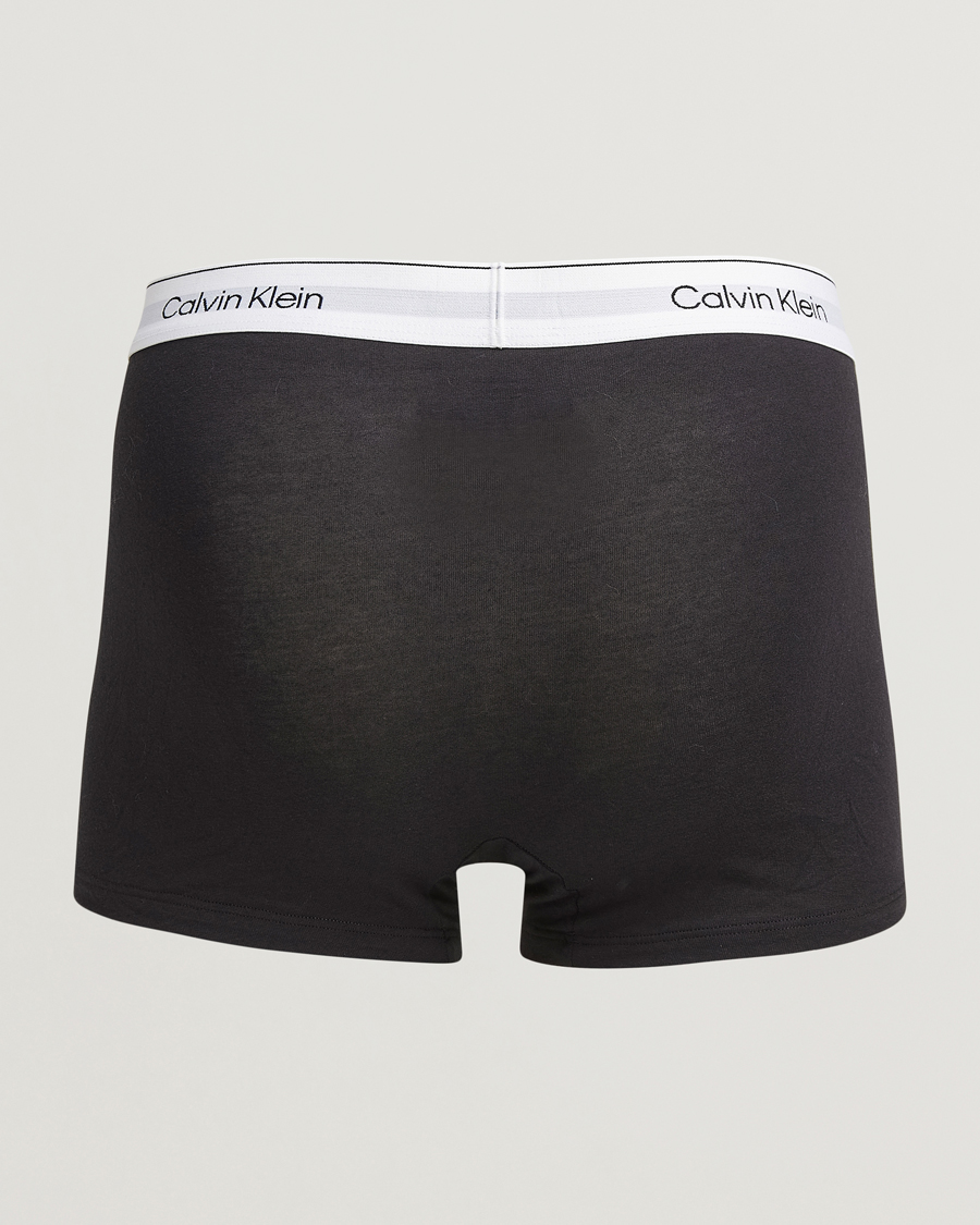 Hombres |  | Calvin Klein | Icon Cotton Stretch 3-Pack Trunk Black