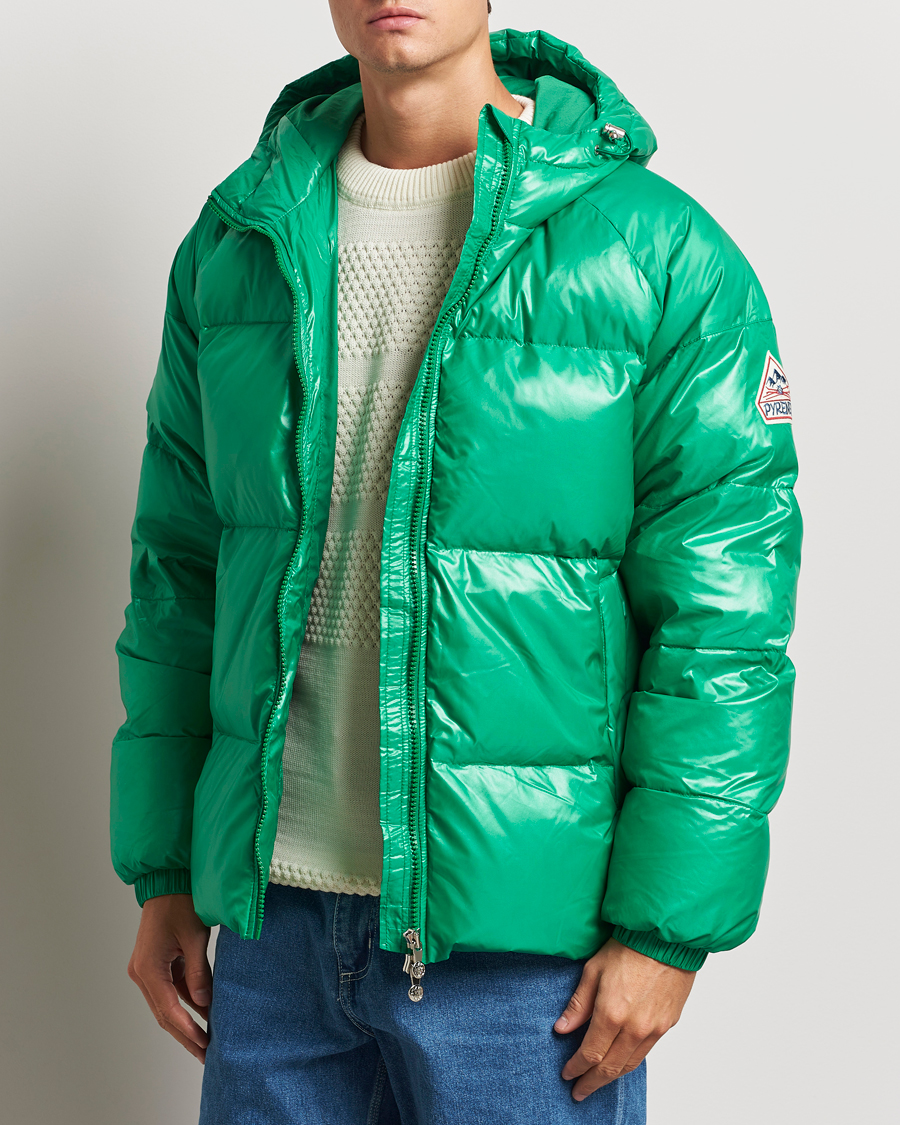 Hombres |  | Pyrenex | Sten Hooded Puffer Jacket Frog