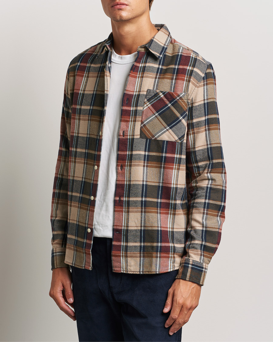 Hombres | Camisas | KnowledgeCotton Apparel | Regular Checked Flannel Shirt Multi