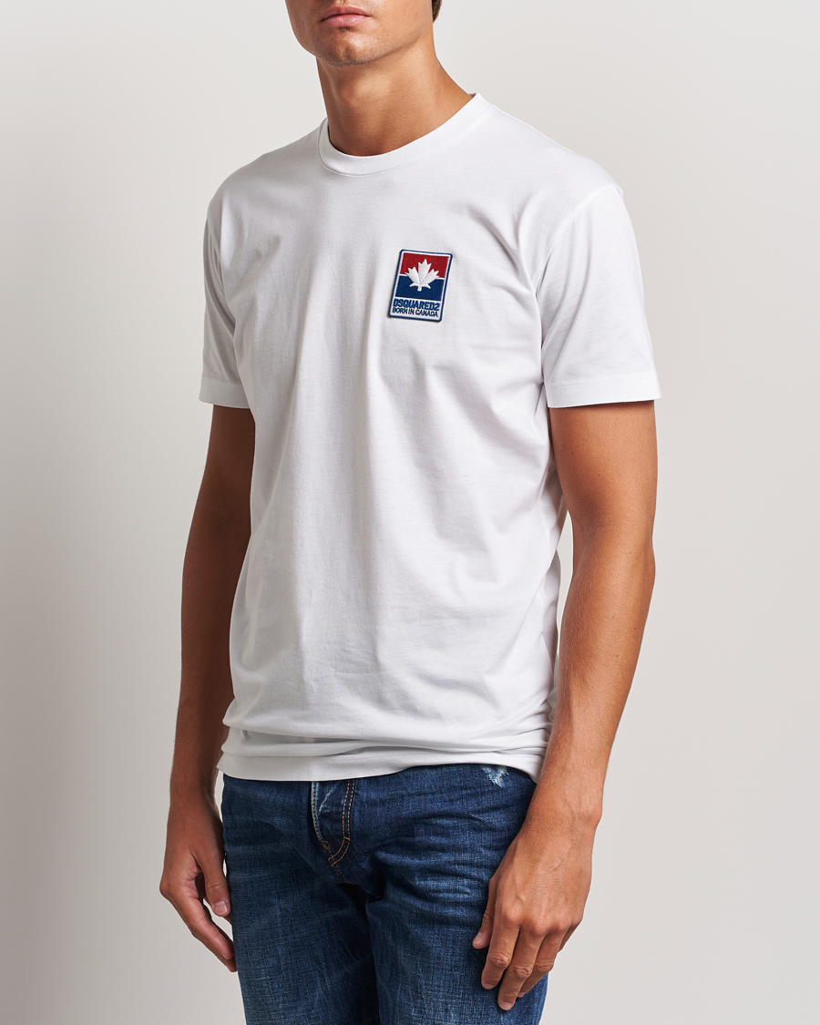 Hombres | Luxury Brands | Dsquared2 | Cool Fit Leaf T-Shirt White