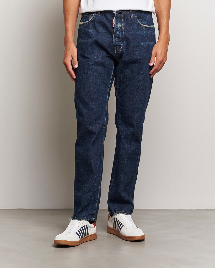 Hombres | Luxury Brands | Dsquared2 | 642 Loose Jeans Dark Blue