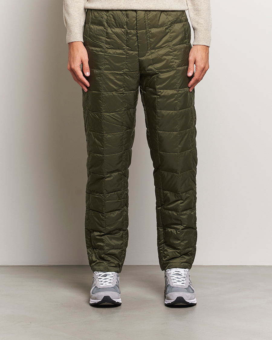 Hombres |  | TAION | Regular Straight Down Pants Dark Olive