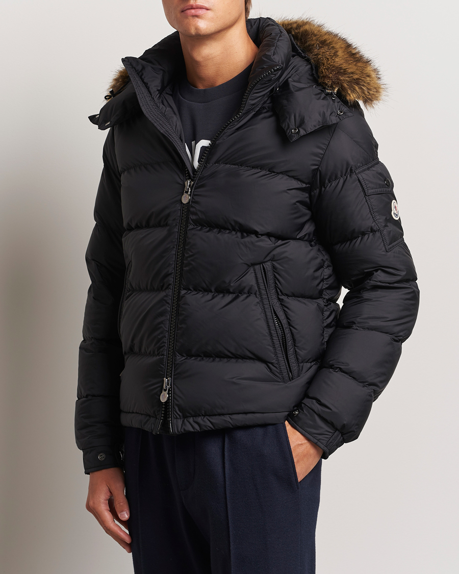 Hombres |  | Moncler | Maya Faux Fur Jacket Black