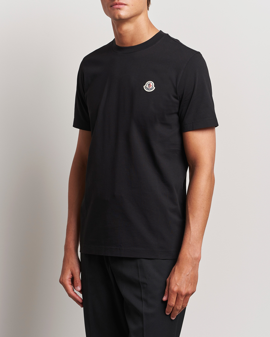 Hombres | Moncler | Moncler | 3-Pack Logo T-Shirt Black
