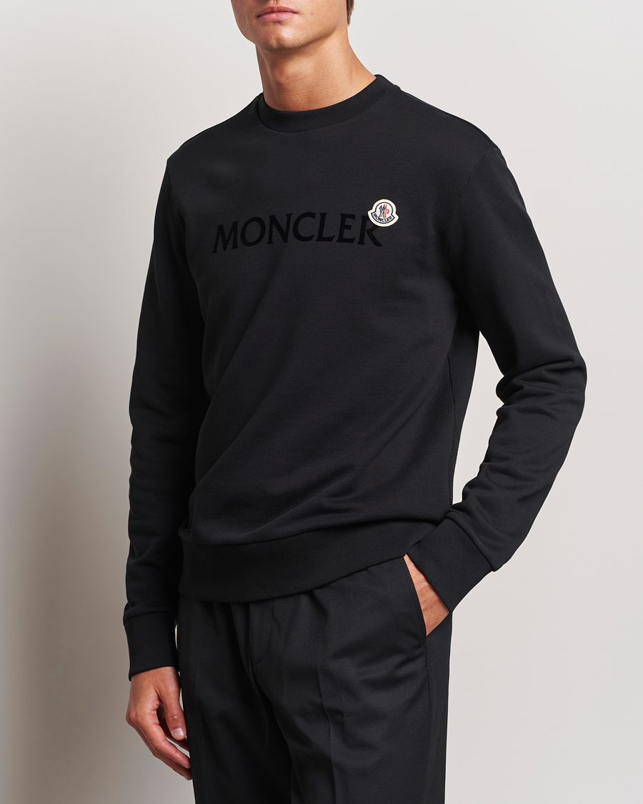 Hombres |  | Moncler | Lettering Logo Sweatshirt Black