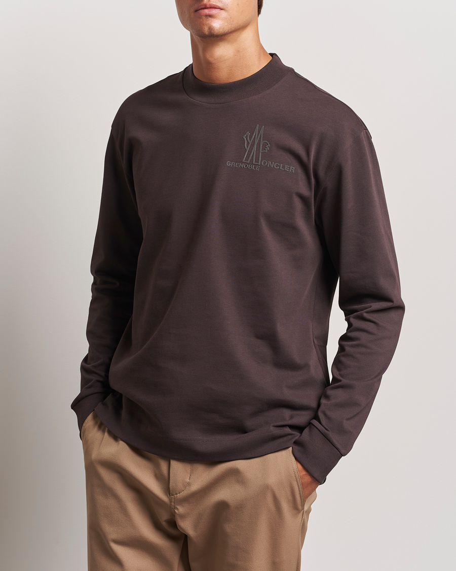 Hombres |  | Moncler Grenoble | Long Sleeve T-Shirt Brown