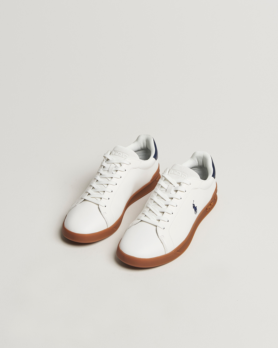 Hombres |  | Polo Ralph Lauren | Heritage Count II Low Sneaker Deckwash White/Navy