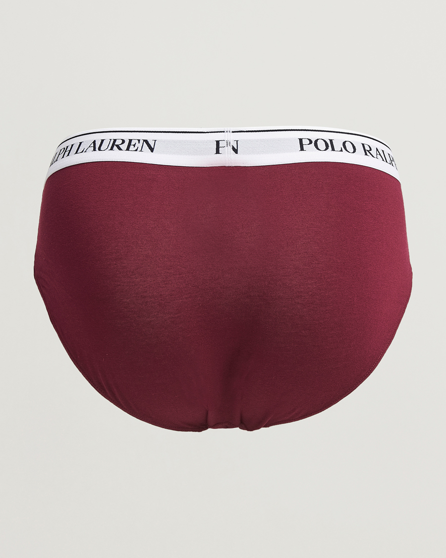 Hombres |  | Polo Ralph Lauren | 3-Pack Brief Damson Red/Black/Fairway Green