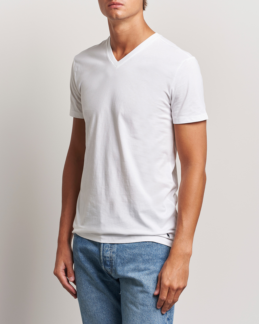 Hombres |  | Polo Ralph Lauren | 3-Pack V Neck T-Shirt White