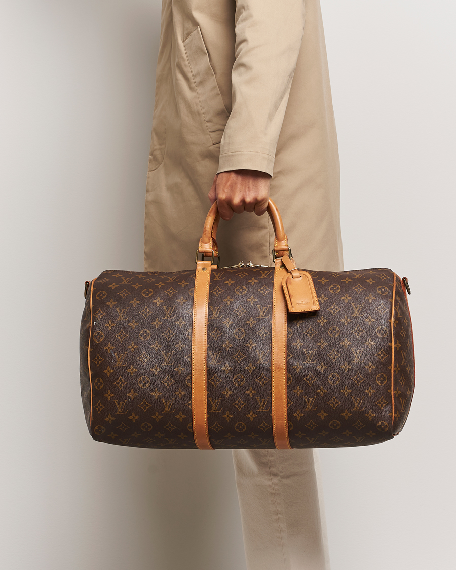 Hombres | Pre-Owned & Vintage Bags | Louis Vuitton Pre-Owned | Keepall Bandoulière 50 Bag Monogram 