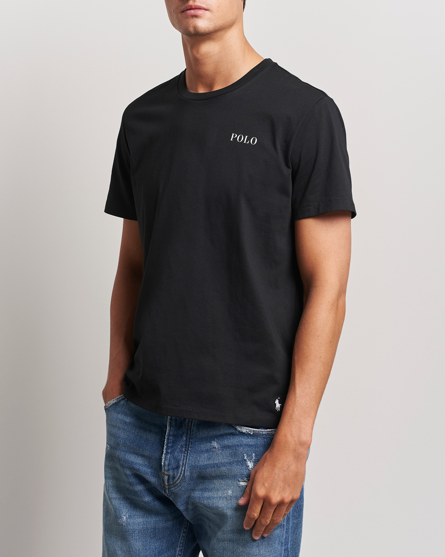 Hombres |  | Polo Ralph Lauren | Logo Cotton Jersey Sleep T-Shirt Black