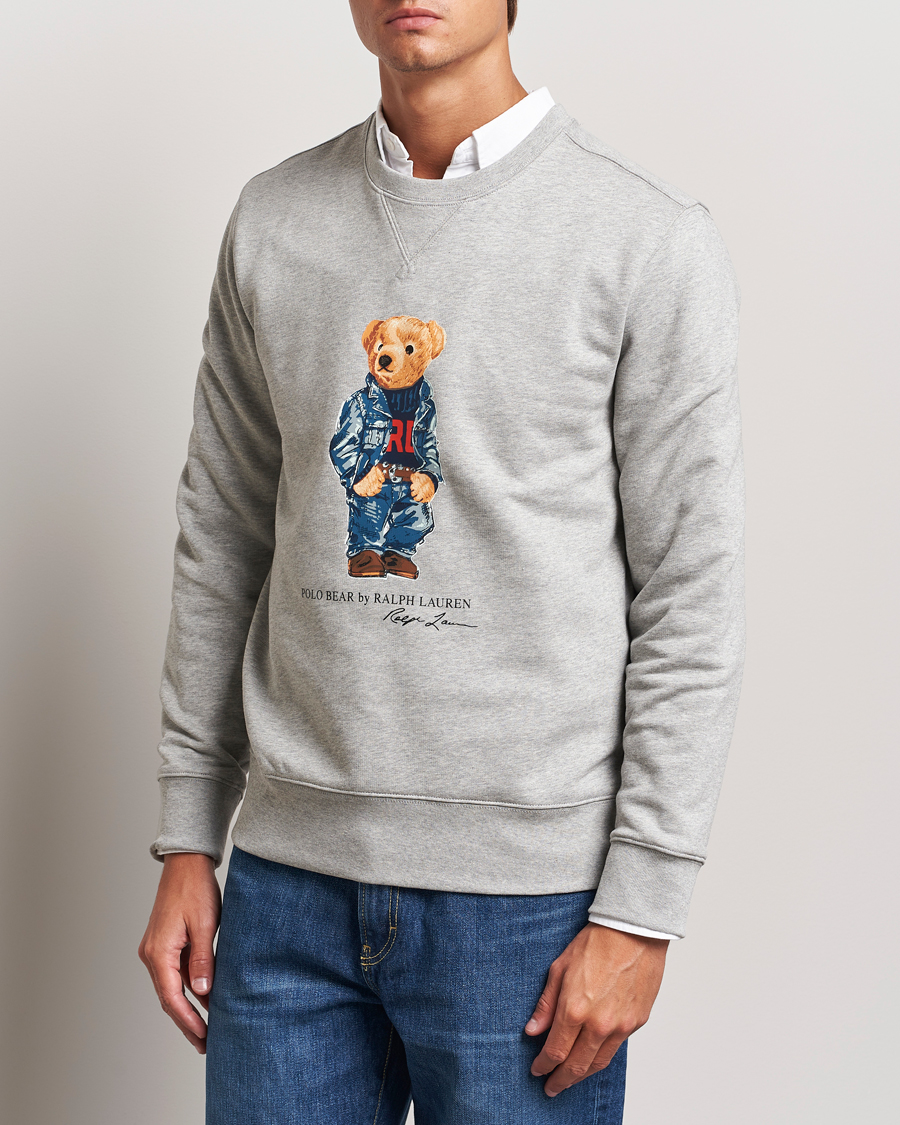 Hombres |  | Polo Ralph Lauren | Crew Neck Sweatshirt Andover Heather Denim Bear