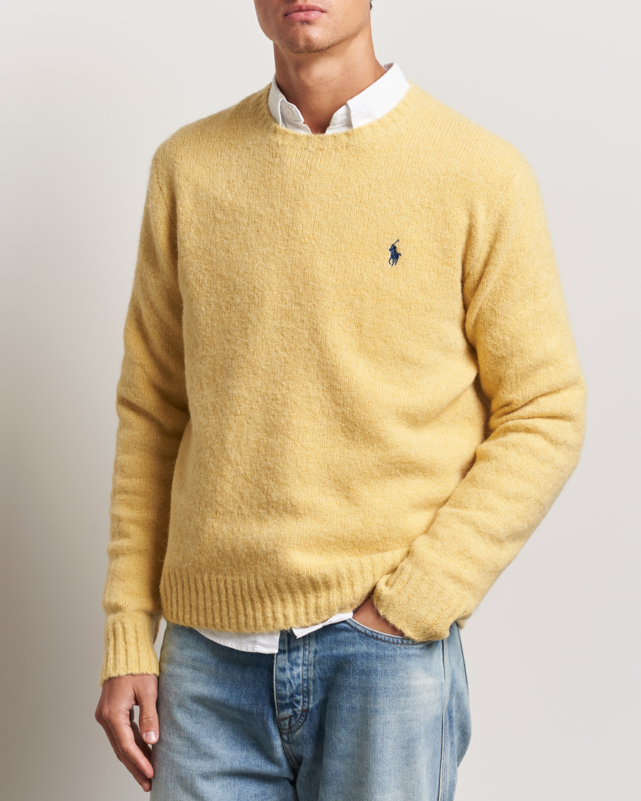 Hombres |  | Polo Ralph Lauren | Alpaca Crew Neck Sweater Shetland Yellow