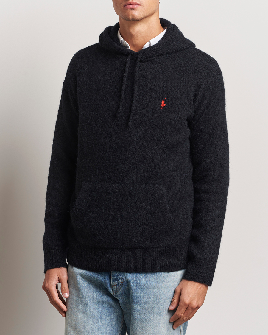 Hombres |  | Polo Ralph Lauren | Alpaca Hoodie Polo Black