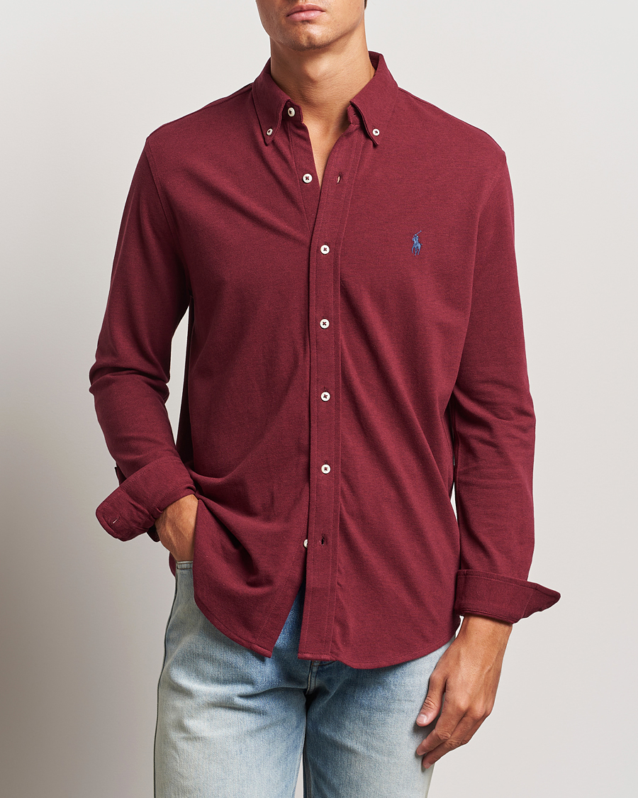 Hombres |  | Polo Ralph Lauren | Featherweight Mesh Shirt Vintage Port Heather