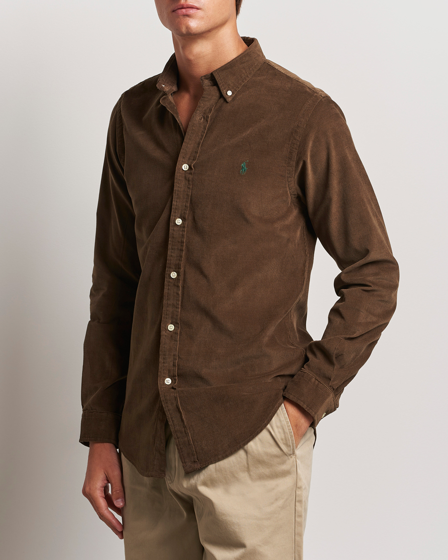 Hombres |  | Polo Ralph Lauren | Slim Fit Corduroy Shirt Chocolate Mousse