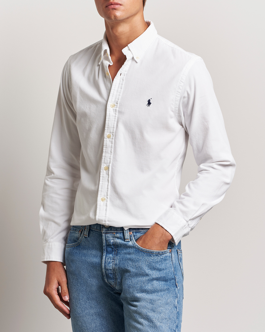 Hombres |  | Polo Ralph Lauren | Slim Fit Corduroy Shirt White