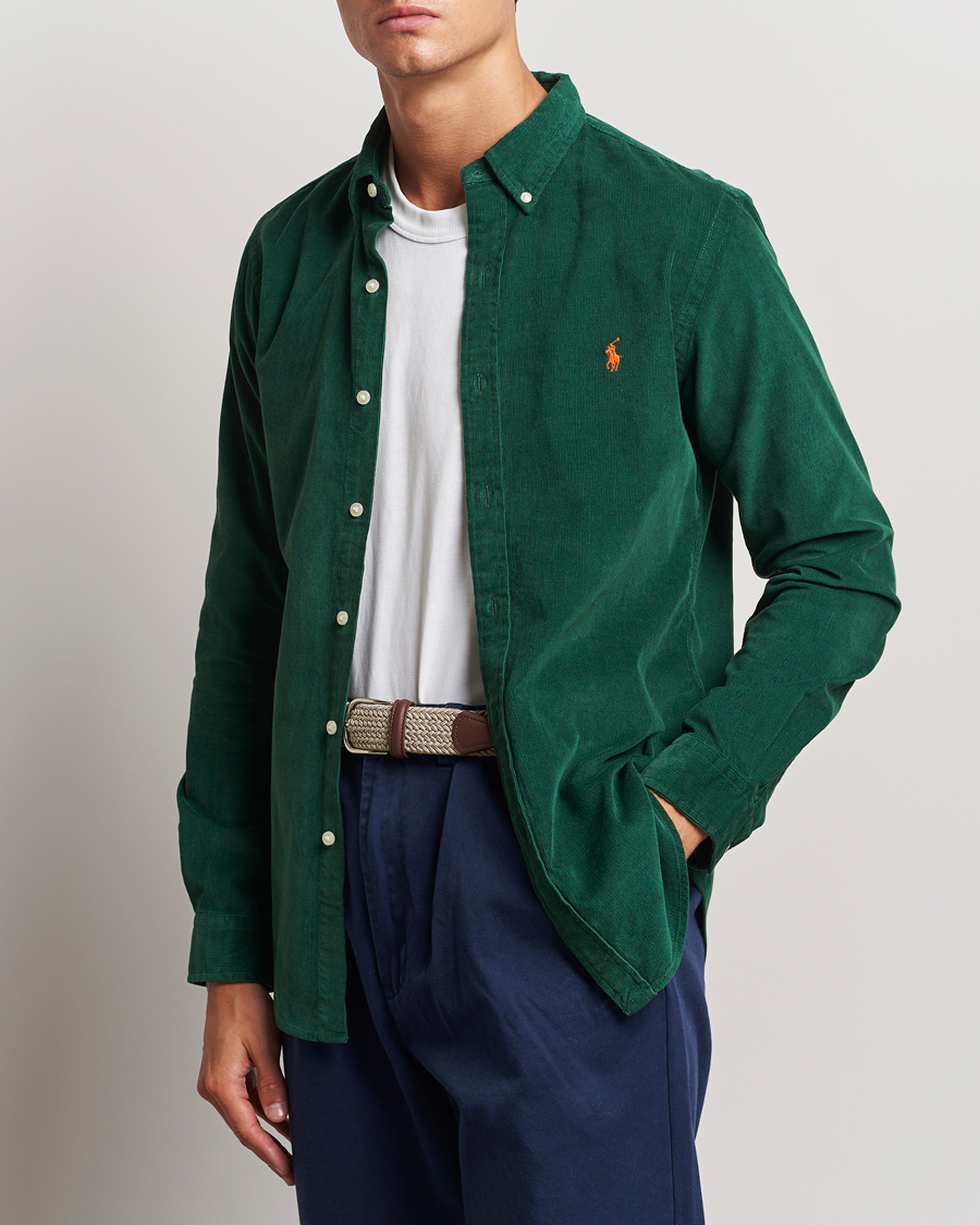 Hombres |  | Polo Ralph Lauren | Slim Fit Corduroy Shirt Vintage Pine