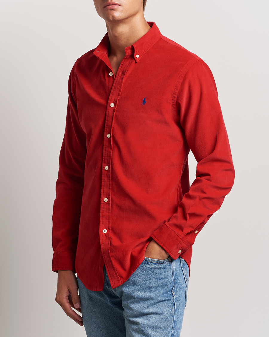 Hombres |  | Polo Ralph Lauren | Slim Fit Corduroy Shirt Martin Red