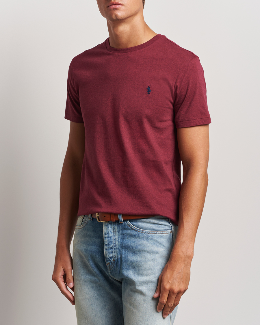 Hombres |  | Polo Ralph Lauren | Custom Slim Fit Tee Vintage Port Heather