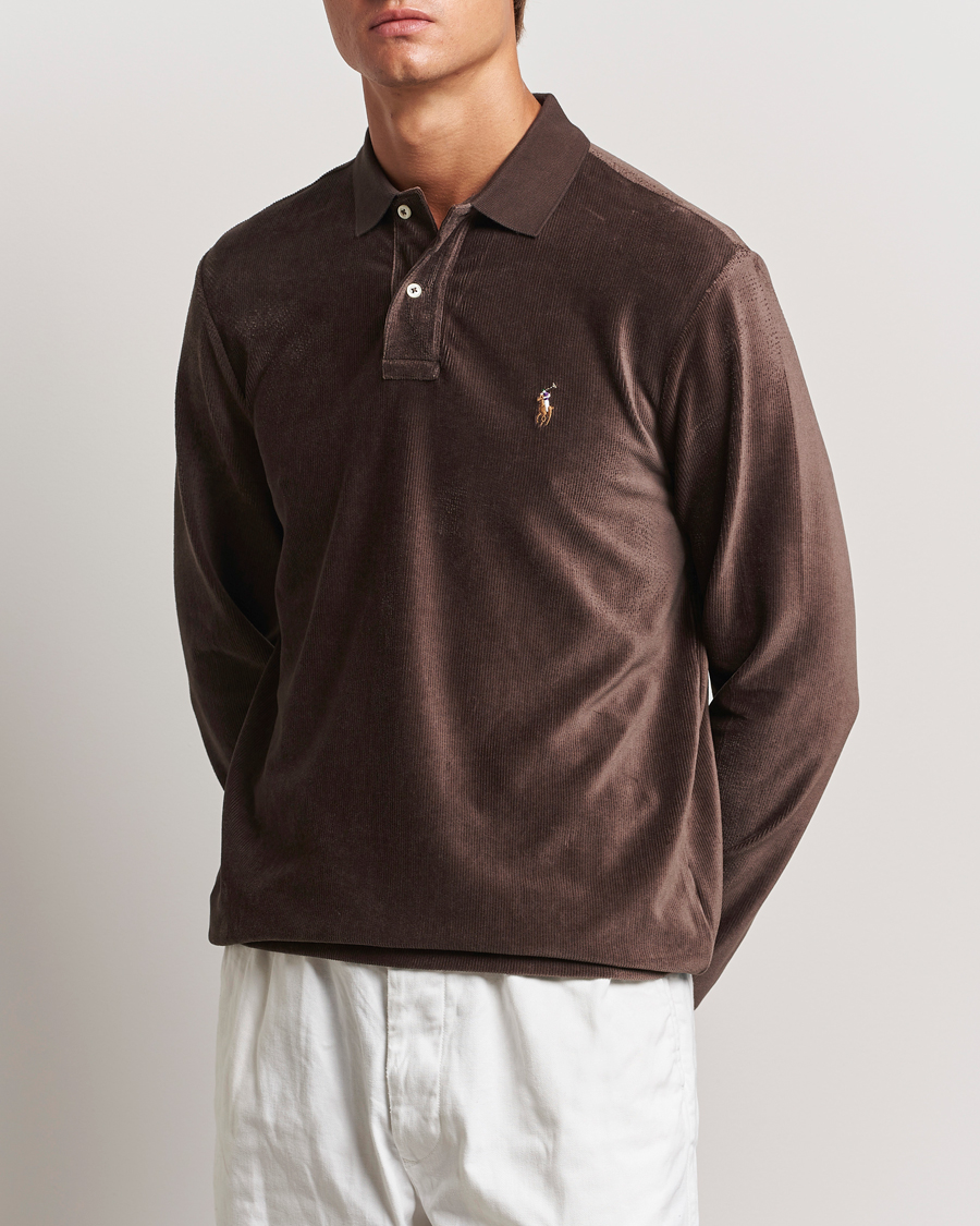 Hombres |  | Polo Ralph Lauren | Corduroy Long Sleeve Polo Circuit Brown