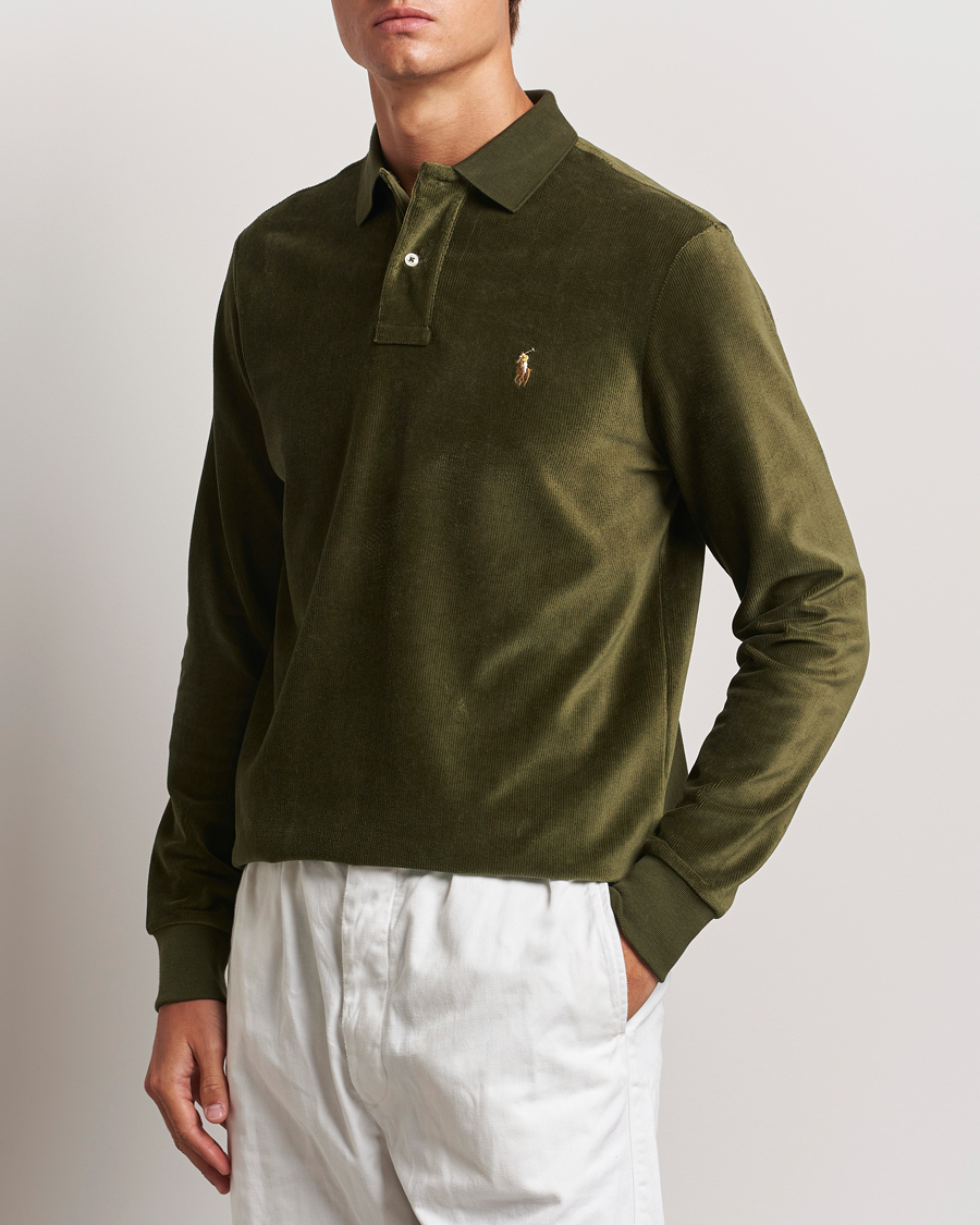 Hombres |  | Polo Ralph Lauren | Corduroy Long Sleeve Polo Dark Loden