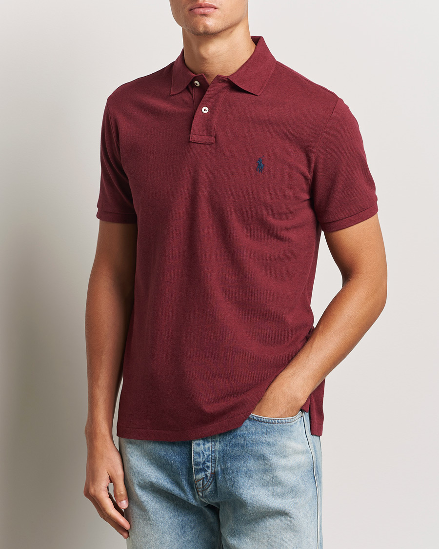 Hombres |  | Polo Ralph Lauren | Custom Slim Fit Polo Vintage Port Heather