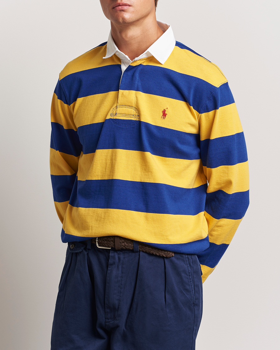 Hombres |  | Polo Ralph Lauren | Jersey Striped Rugger Yellow/Classic Azure