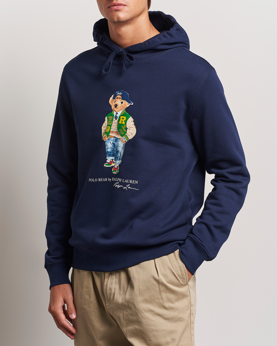 Hombres |  | Polo Ralph Lauren | Varsity Bear Hoodie Navy