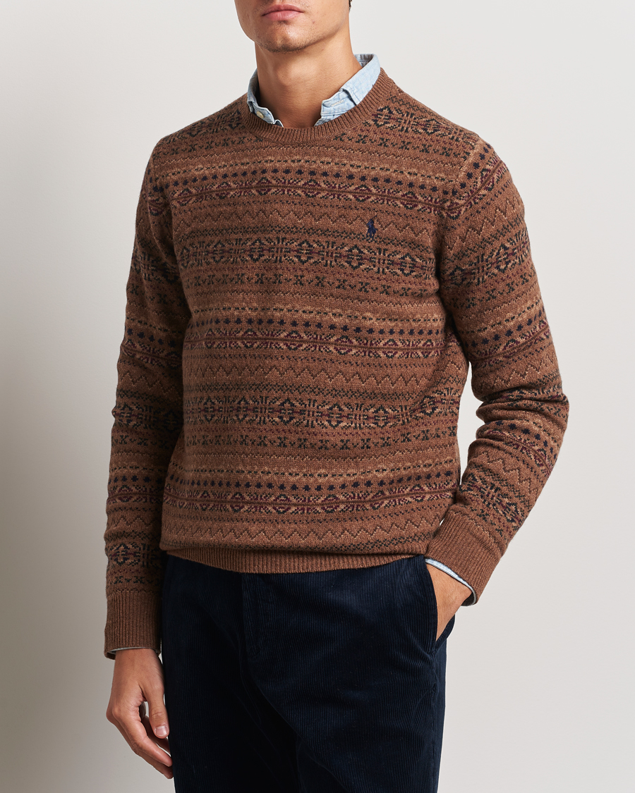 Hombres |  | Polo Ralph Lauren | Wool Fairisle Sweater Camel Combo