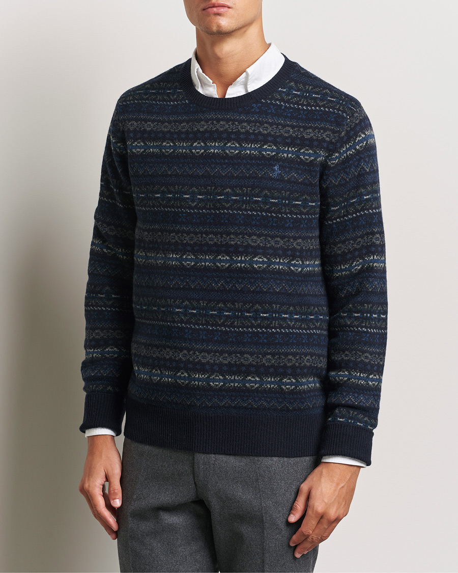 Hombres |  | Polo Ralph Lauren | Wool Fairisle Sweater Navy Combo