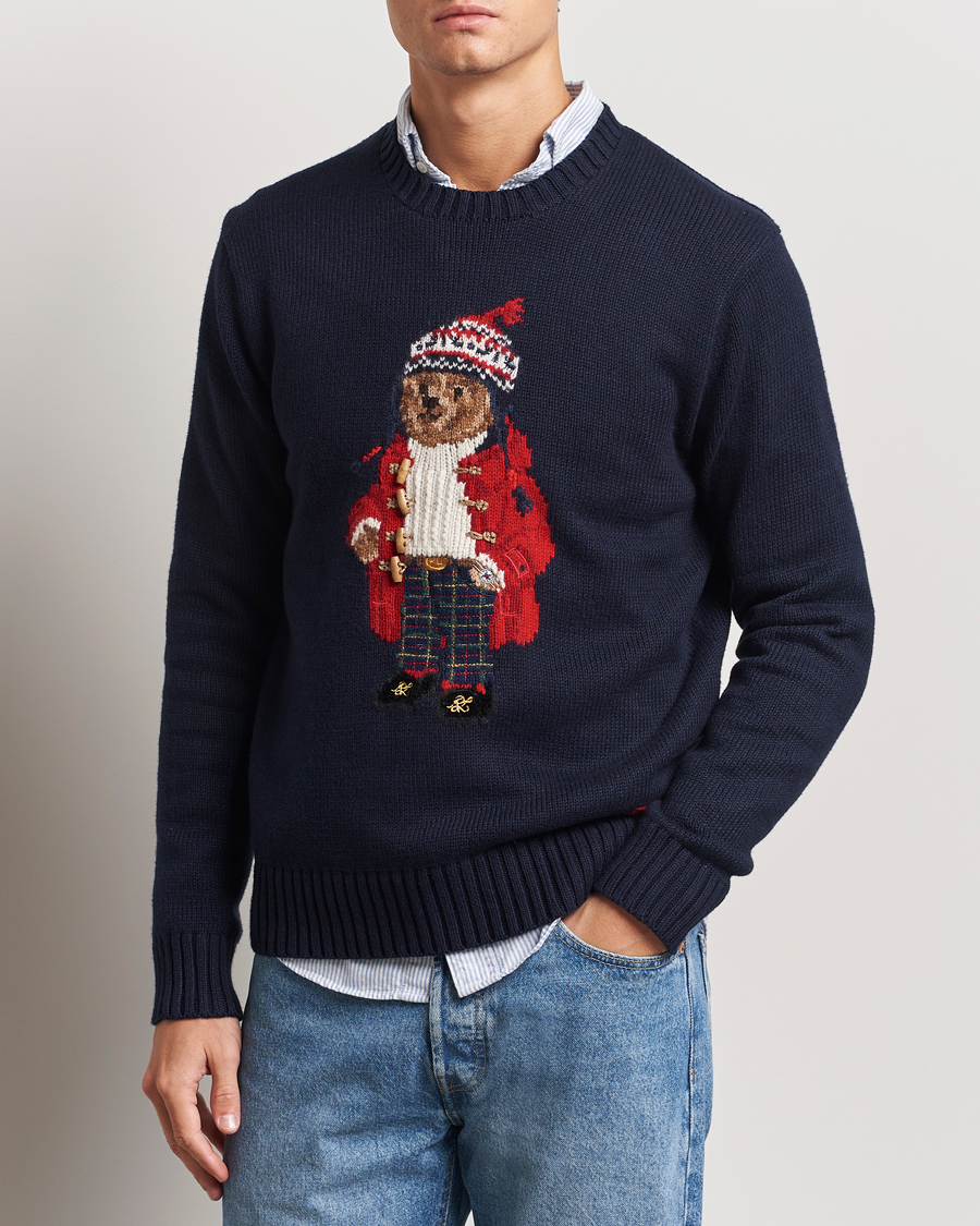 Hombres |  | Polo Ralph Lauren | Holiday Bear Sweater RL Navy