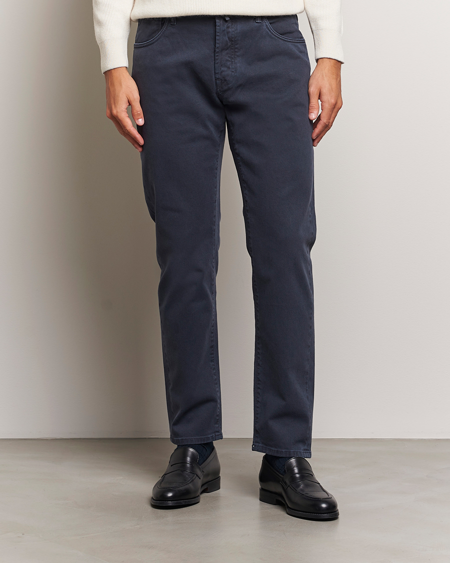 Hombres |  | Incotex | 5-Pocket Bull Denim Pants Navy