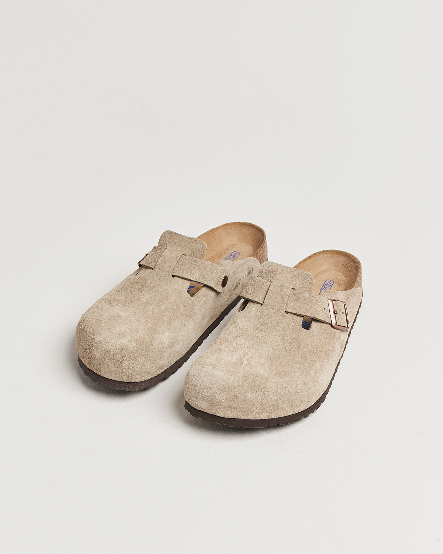 Hombres |  | BIRKENSTOCK | Boston Soft Footbed Taupe Suede