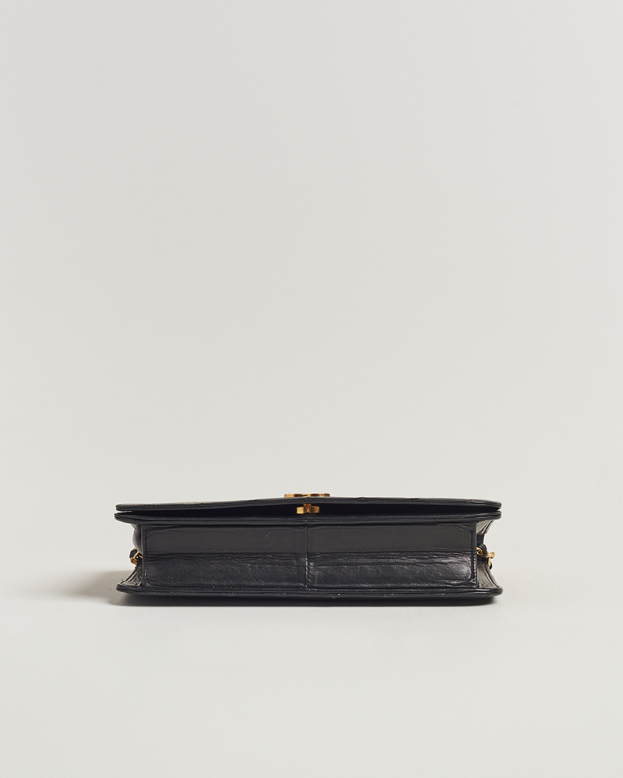 Hombres | Chanel Pre-Owned Single Full Flap Bag Black Lambskin | Chanel Pre-Owned | Single Full Flap Bag Black Lambskin