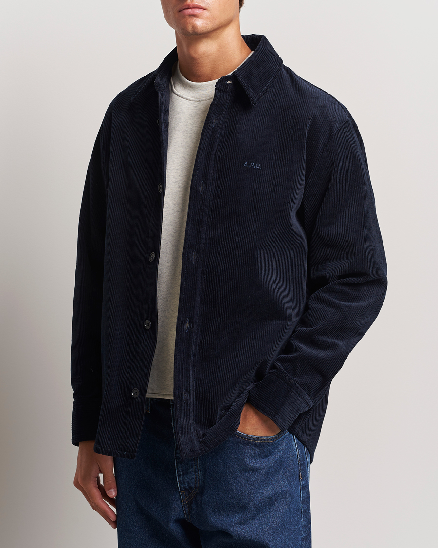 Hombres |  | A.P.C. | Bobby Corduroy Overshirt Dark Navy