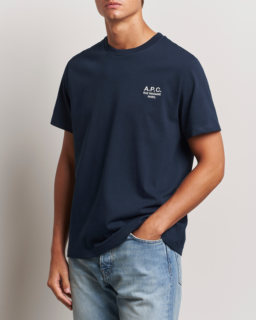 Hombres |  | A.P.C. | Rue Madame T-Shirt Dark Navy