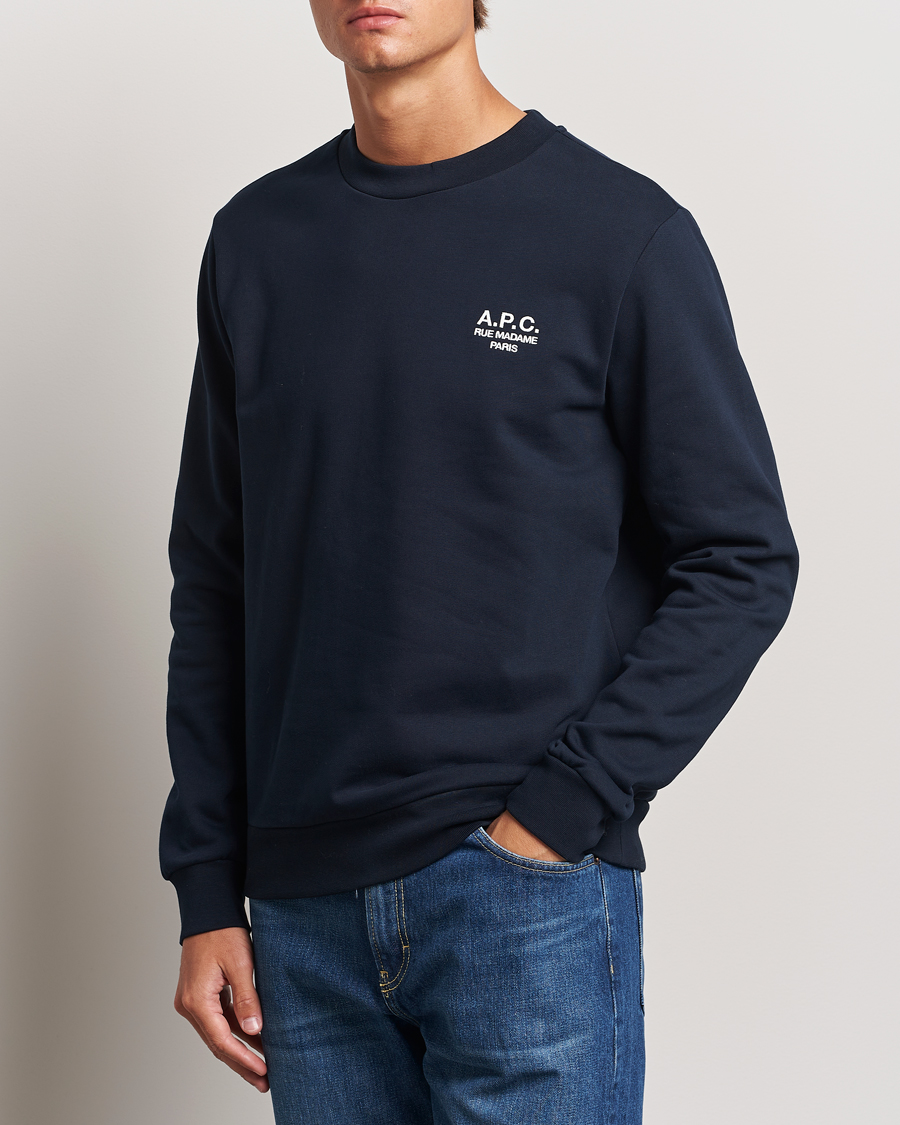 Hombres |  | A.P.C. | Rue Madame Sweatshirt Dark Navy