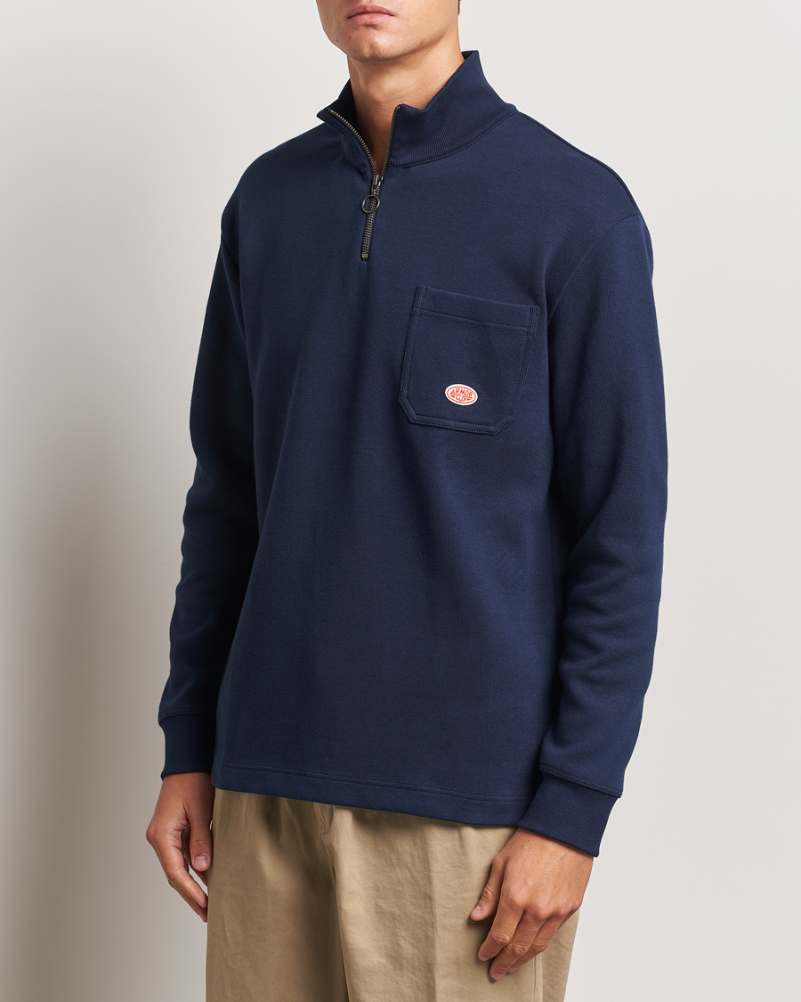 Hombres |  | Armor-lux | Camionneur Half Zip Sweater Rich Navy