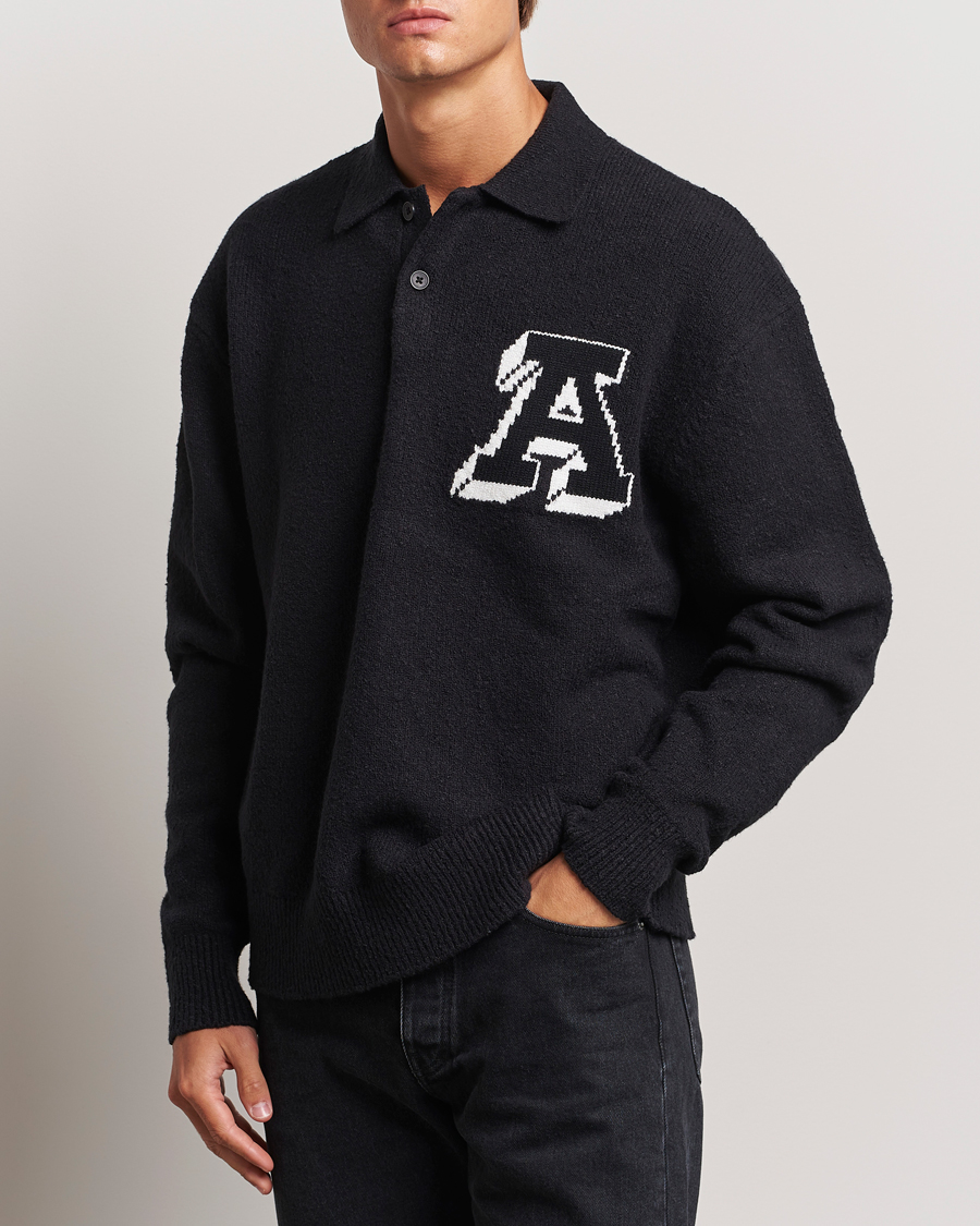 Hombres |  | Axel Arigato | Team Polo Sweater Black