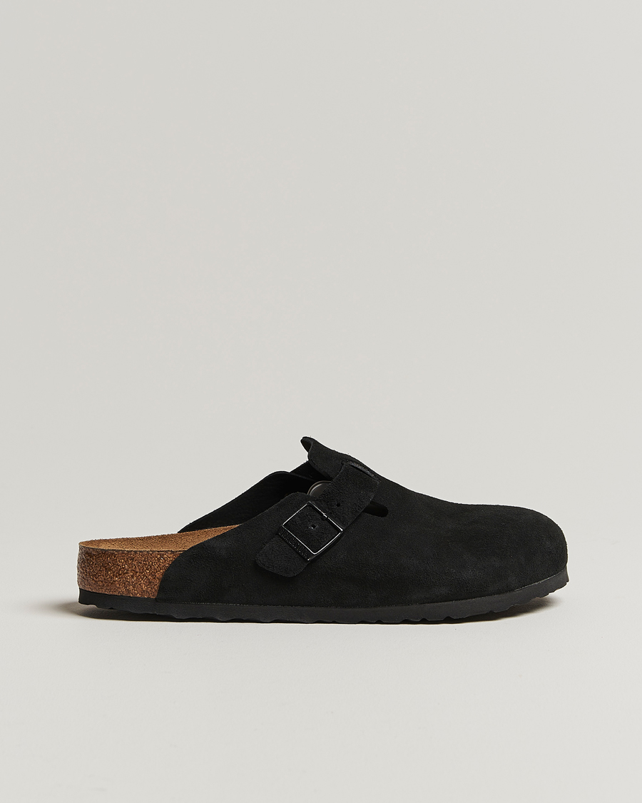 Black suede shops birkenstock