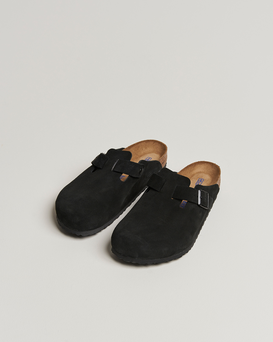 Hombres |  | BIRKENSTOCK | Boston Soft Footbed Black Suede