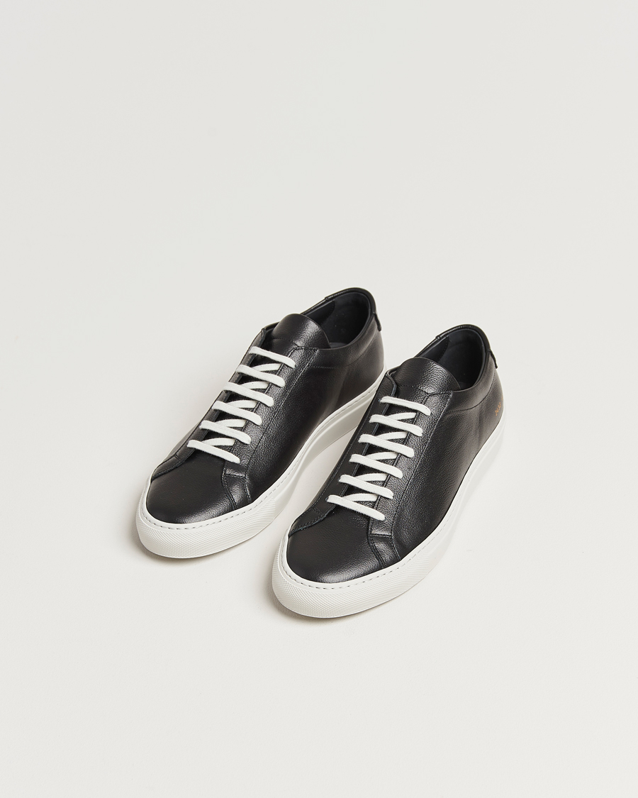 Hombres |  | Common Projects | Original Achilles Pebbled Leather Sneaker Black