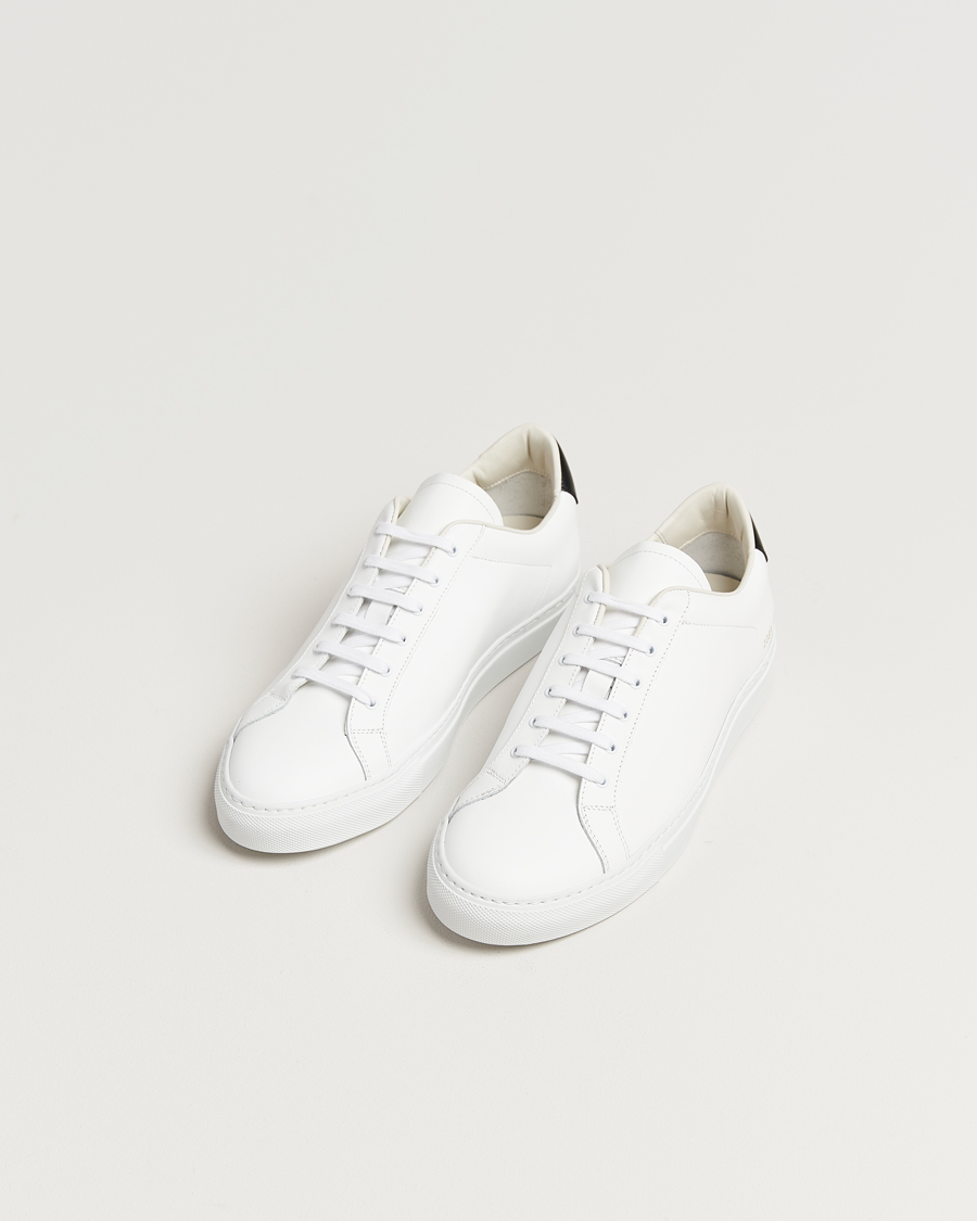 Hombres |  | Common Projects | Retro Classic Leather Sneaker White/Black