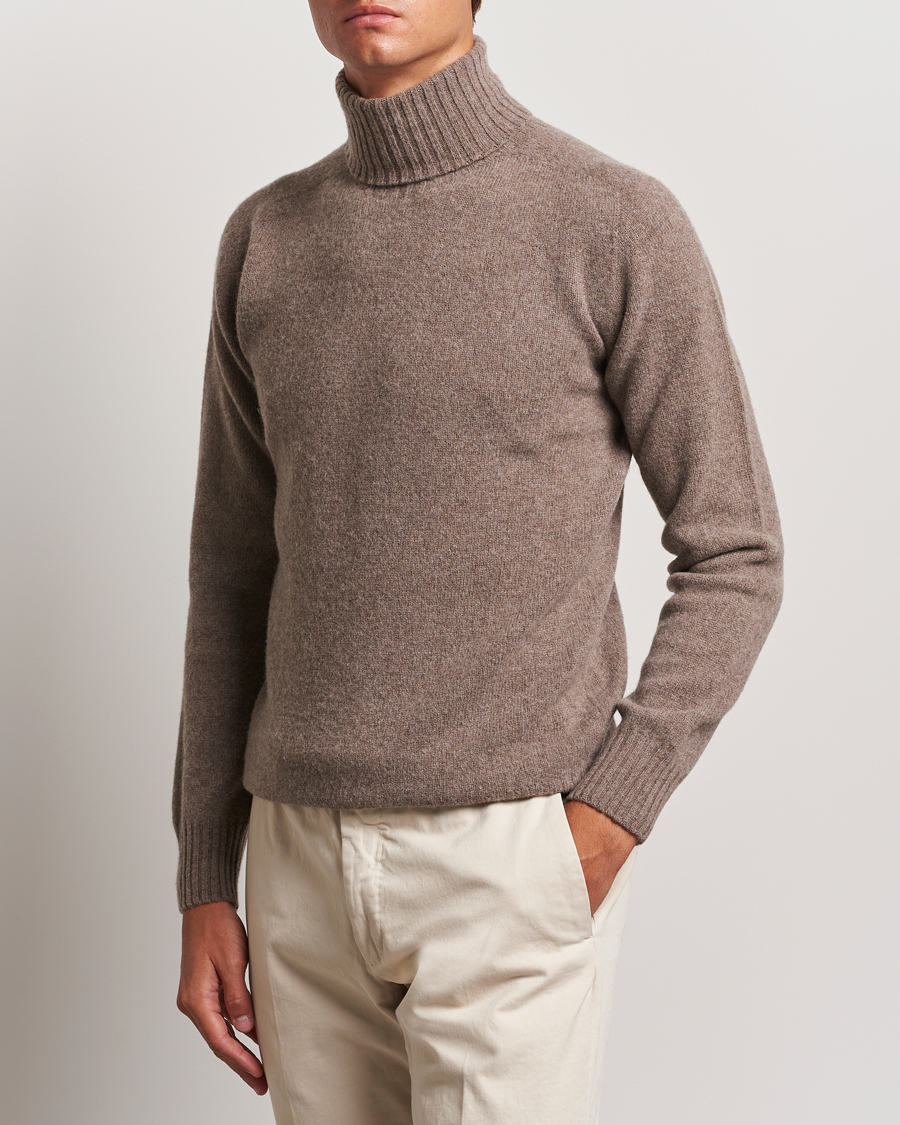 Hombres | Italian Department | Altea | Wool/Cashmere Rollneck Taupe