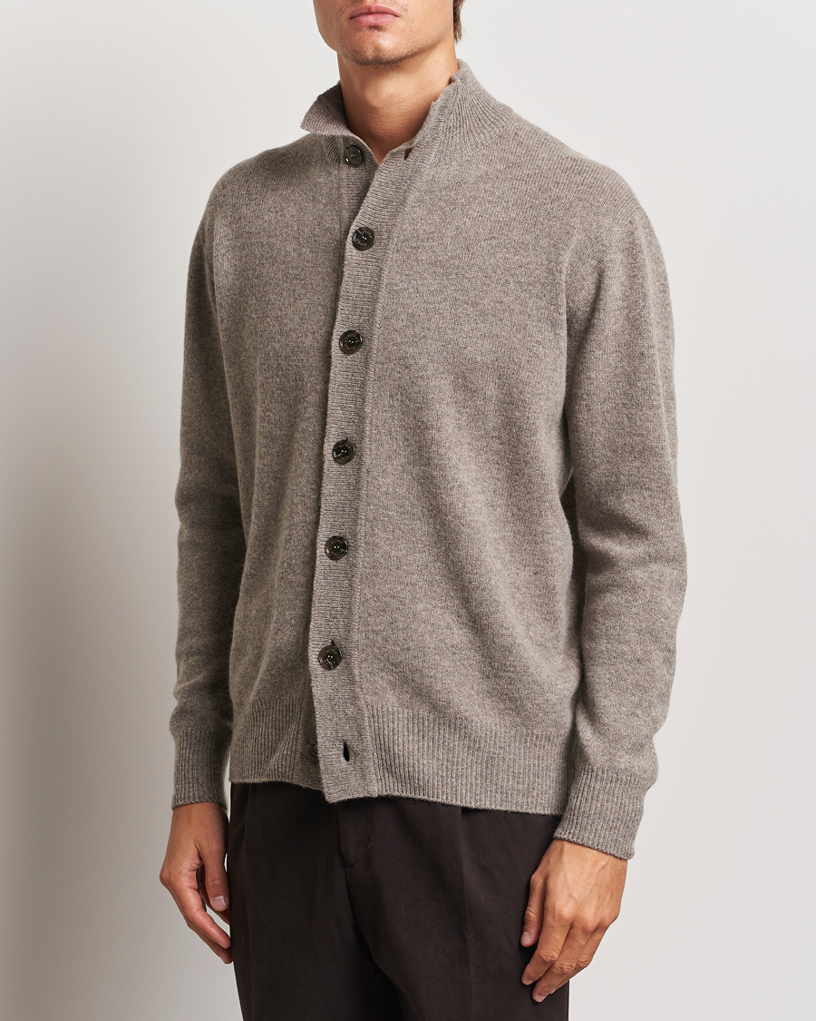 Hombres |  | Altea | Shetland Cardigan Taupe