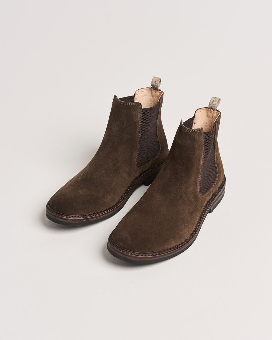 Hombres |  | Astorflex | Bitflex Dainite Chelsea Boot Dark Brown Suede