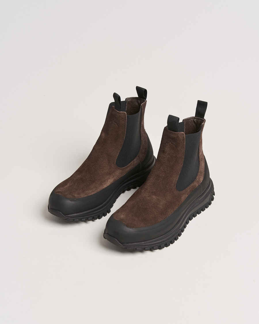 Hombres |  | Diemme | Ramon Vibram Sole Chelsea Boot Dark Brown Suede