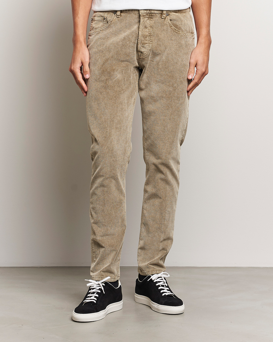 Hombres |  | Dondup | Icon Corduroy Trousers Khaki