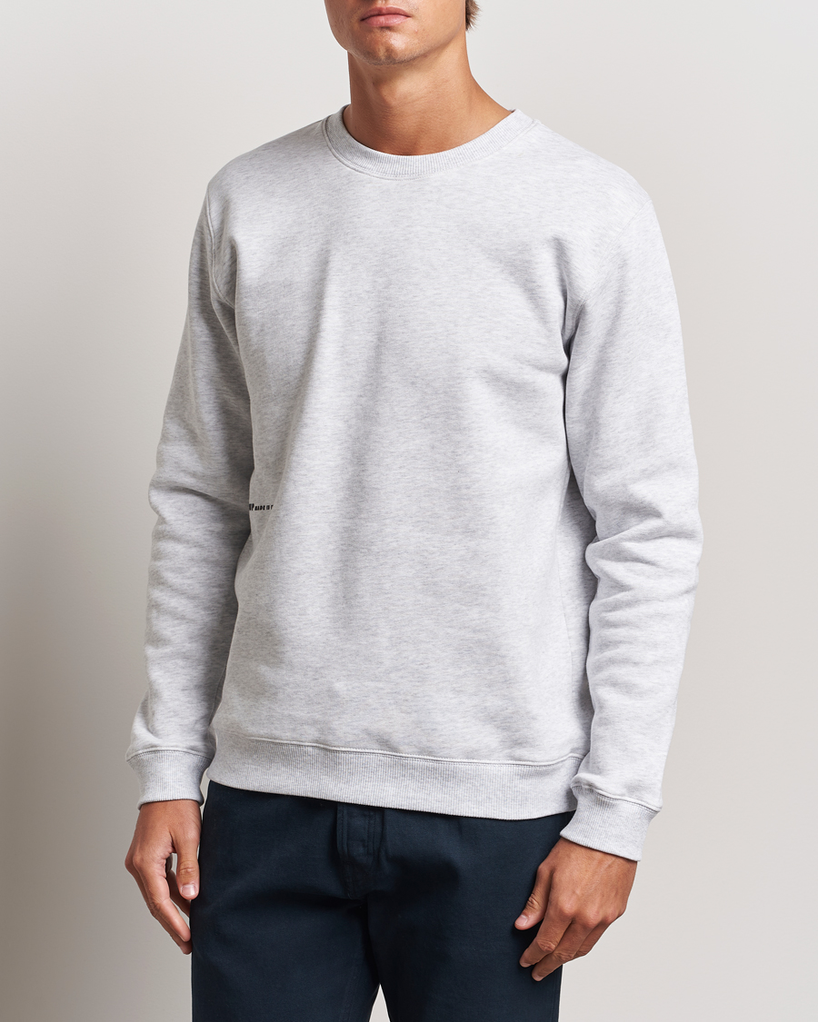 Hombres |  | Dondup | Logo Crew Neck Sweatshirt Grey Melange